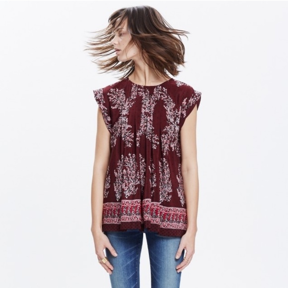Madewell Tops - FINAL SALE Madewell Garden Lassi Flower Print Boho